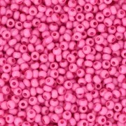 Perles rocailles Preciosa 11/0 2 mm - Terra Intensive - Pink Mat x20g
