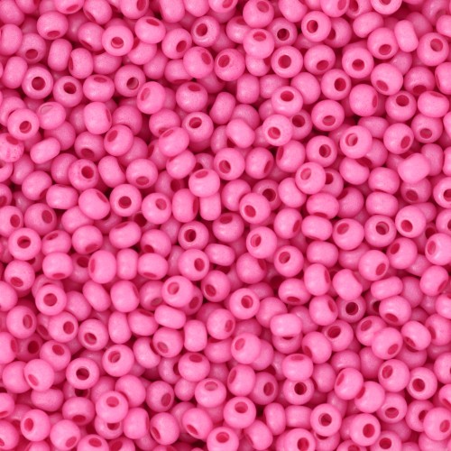 Perles rocailles Preciosa 11/0 2 mm - Terra Intensive - Pink Mat x20g