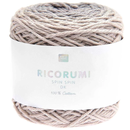 Coton Ricorumi Spin Spin par Rico Design pour Amigurumi - Gris x50g