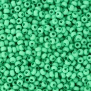 Perles rocailles Preciosa 11/0 2 mm - Terra Intensive - Dark Green Mat x20g