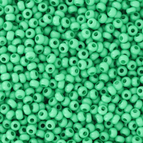 Perles rocailles Preciosa 11/0 2 mm - Terra Intensive - Dark Green Mat x20g