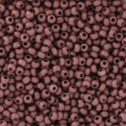 Perles rocailles Preciosa 11/0 2 mm - Terra Intensive - Dark Brown Mat x20g