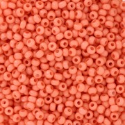 Perles rocailles Preciosa 11/0 2 mm - Terra Intensive - Orange Mat x20g