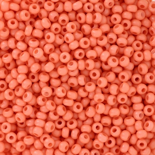 Perles rocailles Preciosa 11/0 2 mm - Terra Intensive - Orange Mat x20g
