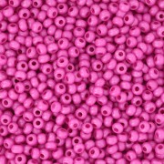 Perles rocailles Preciosa 11/0 2 mm - Terra Intensive - Fuchsia Mat x20g