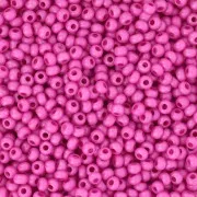 Perles rocailles Preciosa 11/0 2 mm - Terra Intensive - Fuchsia Mat x20g