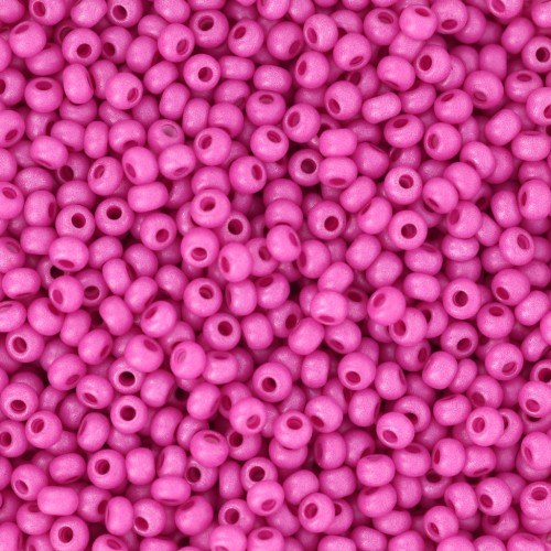 Perles rocailles Preciosa 11/0 2 mm - Terra Intensive - Fuchsia Mat x20g