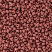 Perles rocailles Preciosa 11/0 2 mm - Terra Intensive - Brown Mat x20g