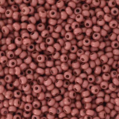 Perles rocailles Preciosa 11/0 2 mm - Terra Intensive - Brown Mat x20g