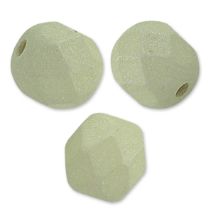 Facettes 6 mm Opaque Beige Silk Mat x25