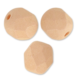 Facettes 6 mm Opaque Light Peach Silk Mat x25