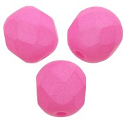 Facettes 6 mm Opaque Neon Pink Silk Mat x25|raw }}