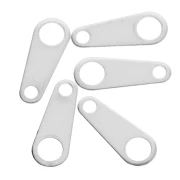 Attaches ovales 10x4 mm - Placage Argent fin x10