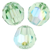 Perles rondes PureCrystal 5000 4 mm - Peridot Shimmer x20