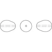 Perles poires nacrées PureCrystal 5821 11x8 mm Maroon Pearl x5