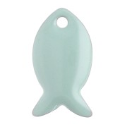 Sequins poissons en métal et résine époxy 14x8 mm - Sauge x6|raw }}