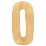 Pendentif ovale 30x15 mm en pierre gemme - Jade teinté - Jaune x1|raw }}