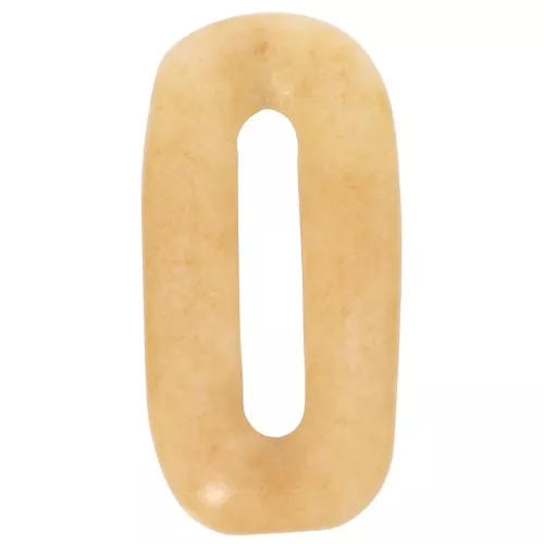 Pendentif ovale 30x15 mm en pierre gemme - Jade teinté - Jaune x1