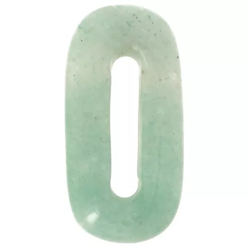 Pendentif ovale 30x15 mm en pierre gemme - Aventurine x1