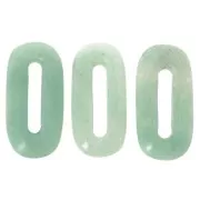 Pendentif ovale 30x15 mm en pierre gemme - Aventurine x1