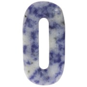 Pendentif ovale 30x15 mm en pierre gemme - Sodalite x1