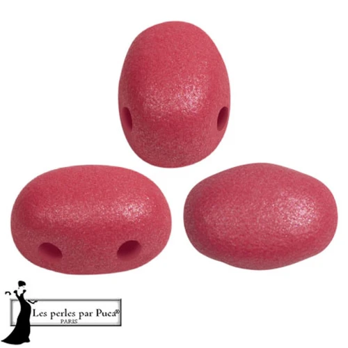 Perles en verre Samos® par Puca® 5x7 mm - Vogue Hibiscus Mat x10g