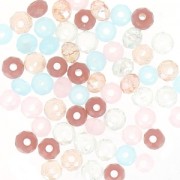 100 Perles En Verre Tchèque 4 Mm - Couleur Pacco Green, Trou 1 Mm, Neuf, Pour Créations Bijoux