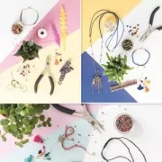 Assortiment de perles rondelles Heishi en caoutchouc Made by Me 6 mm Artisan