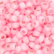 Rocaille Miyuki 6/0 643 - Dyed Light Pink Silver Lined x8g