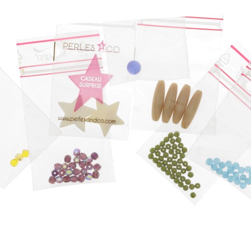 Cadeau - Mix de perles divers et variées - Couleurs et forme aléatoire x30g 