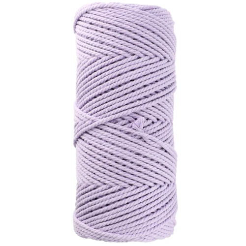 Bobine de cordon en coton pour macramé 2 mm - Mauve x100m