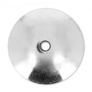 Coupelles lisses 15 mm argenté x6