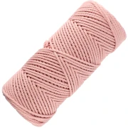 Bobine de cordon en coton pour macramé 2 mm - Nude x100m