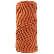 Bobine de cordon en coton pour macramé 2 mm - Terracotta x100m|raw }}