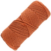 Bobine de cordon en coton pour macramé 2 mm - Terracotta x100m