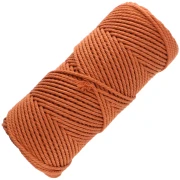 Bobine de cordon en coton pour macramé 2 mm - Terracotta x100m