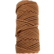 Bobine de cordon en coton pour macramé 3 mm - Mocca x50m