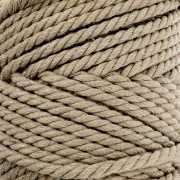 Bobine de cordon en coton pour macramé 3 mm - Sable x50m