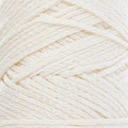 Bobine de cordon en coton pour macramé Cotton Air Glitter 1 mm - Crème x90m