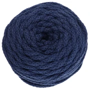 Indigo - Bobine de cordon en coton pour macramé Cotton Air 5 mm - Indigo x50m Bobine de cordon en coton pour macramé Cotton Air 5 mm - Indigo x50m