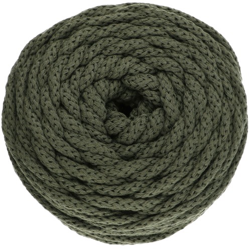 Bobine de cordon en coton pour macramé Cotton Air 5 mm - Kaki x50m