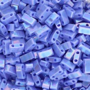 Miyuki Half Tila Beads 5x2.3x1.9mm HTL-483 - Opaque Periwinkle AB x10g|raw }}