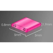 Miyuki Half Tila Beads 5x2.3x1.9mm HTL-483 - Opaque Periwinkle AB x10g
