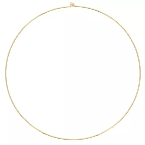Tour de cou rigide 1.5 mm avec fermoir boule - Doré x15cm