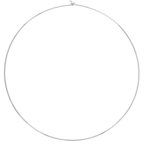 Tour de cou rigide 1.6 mm avec fermoir boule - Argenté x15cm