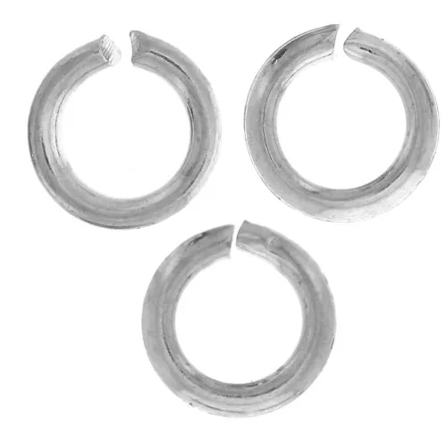 Anneaux ouverts 4x0.7 mm - Argenté x50