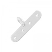 Embout 4 rangs 18.5x8 mm en Argent 925 x1|raw }}