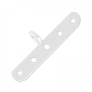 Embout 5 rangs 23.5x8 mm en Argent 925 x1|raw }}