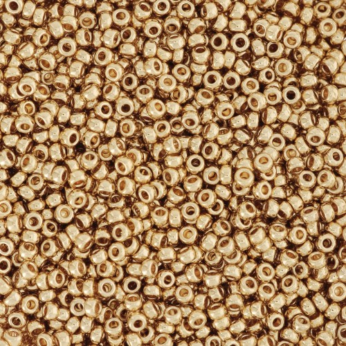 Rocaille Miyuki 15/0 193 - 24kt Gold Light Plated x50g