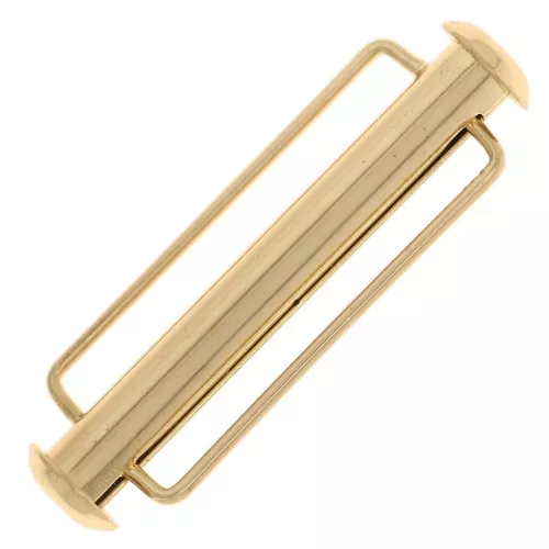 Fermoir coulissant pour tissage de perles 31.5 mm - Doré x1